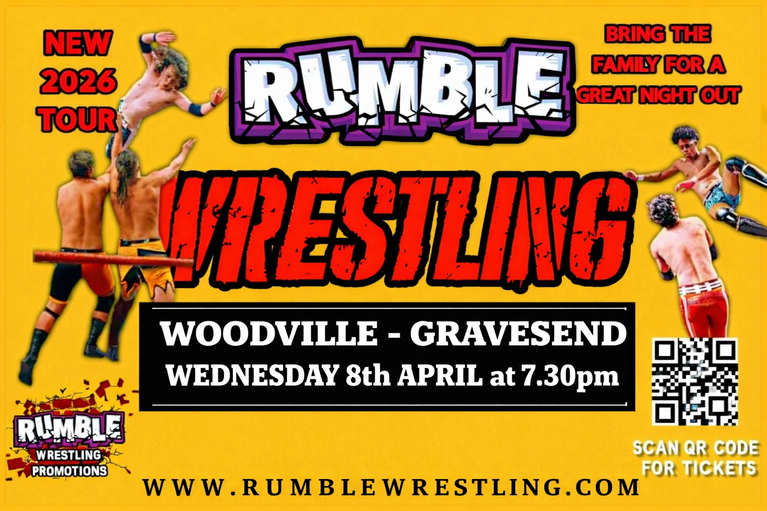 Rumble Wrestling  at The Woodville - Gravesend